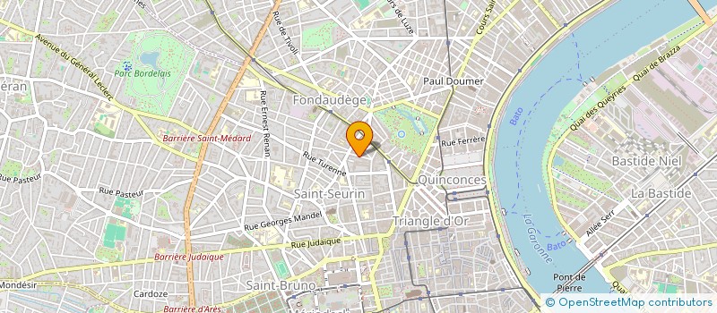 localisation de l'entreprise IMMOBILIERE DECAUDIN  BORDEAUX