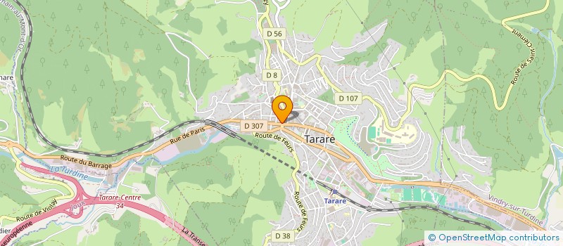 localisation de l'entreprise IMMOBILIERE DES 3 VALLEES  TARARE