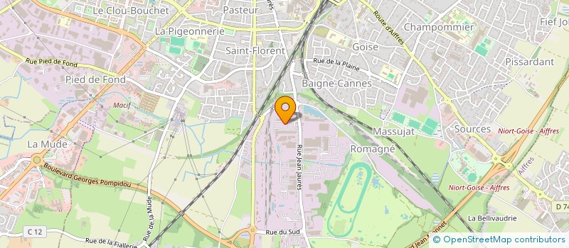 localisation de l'entreprise IMMOBILIERE DES ATELIERS  NIORT