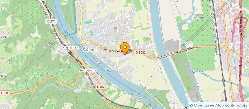 localisation de l'entreprise IMMOBILIERE DES CATHERINES  SABLONS