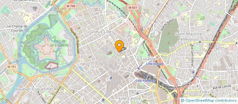 localisation de l'entreprise IMMOBILIERE DES FLANDRES à LILLE