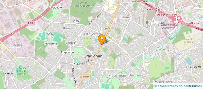 localisation de l'entreprise IMMOBILIERE DES GRAVES à GRADIGNAN
