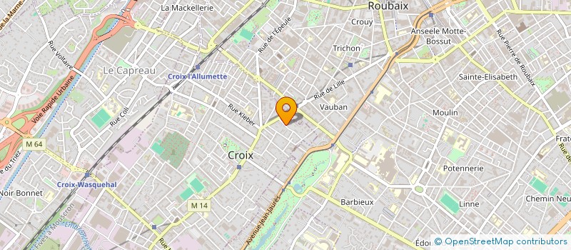 localisation de l'entreprise IMMOBILIERE DES HAUTS-DE-BARBIEUX à CROIX