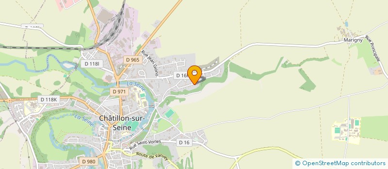 localisation de l'entreprise IMMOBILIERE DES HAUTS DE TERRE  CHATILLON-SUR-SEINE