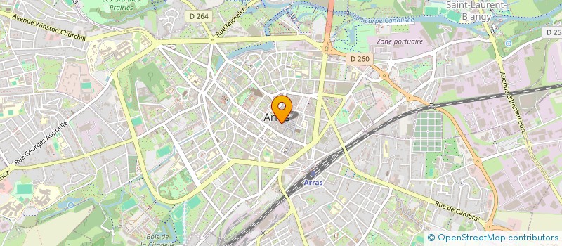 localisation de l'entreprise IMMOBILIERE DES HEROS à ARRAS