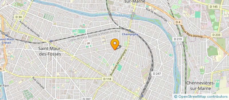 localisation de l'entreprise IMMOBILIERE DES LACS à SAINT-MAUR-DES-FOSSES