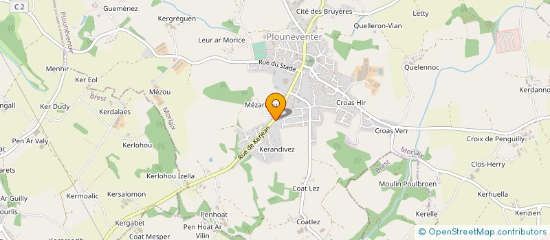 localisation de l'entreprise IMMOBILIERE DES LEGENDES  PLOUNEVENTER