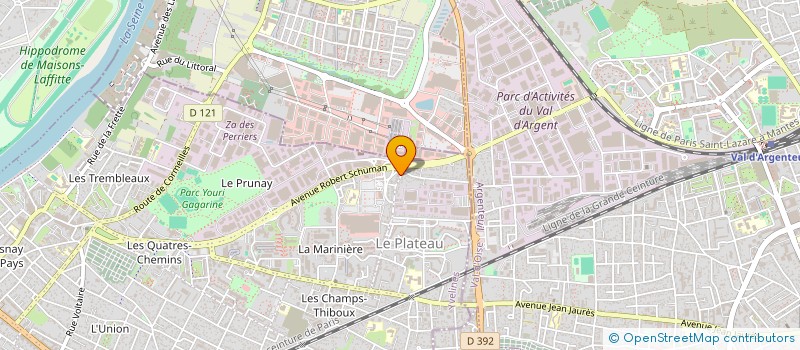 localisation de l'entreprise IMMOBILIERE DES ORMES  SARTROUVILLE