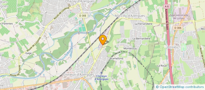 localisation de l'entreprise IMMOBILIERE DES PIERRES DOREES  MARCILLY-D'AZERGUES