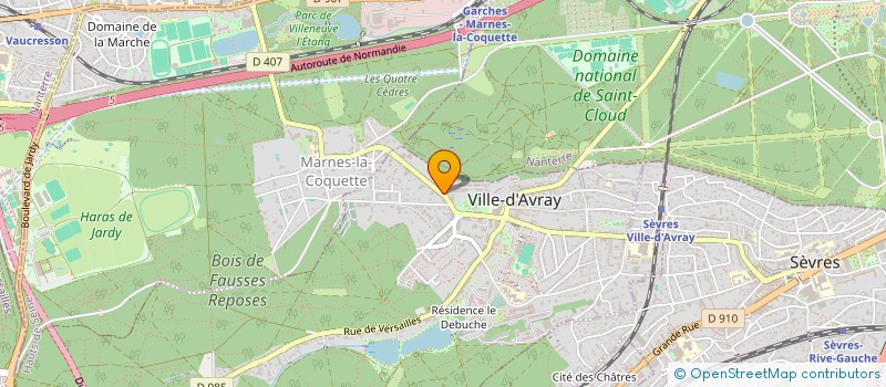 localisation de l'entreprise IMMOBILIERE DES SABLONS  VILLE D AVRAY