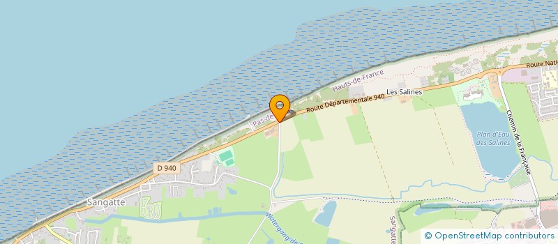 localisation de l'entreprise IMMOBILIERE DES SALINES D.R.J.  SANGATTE