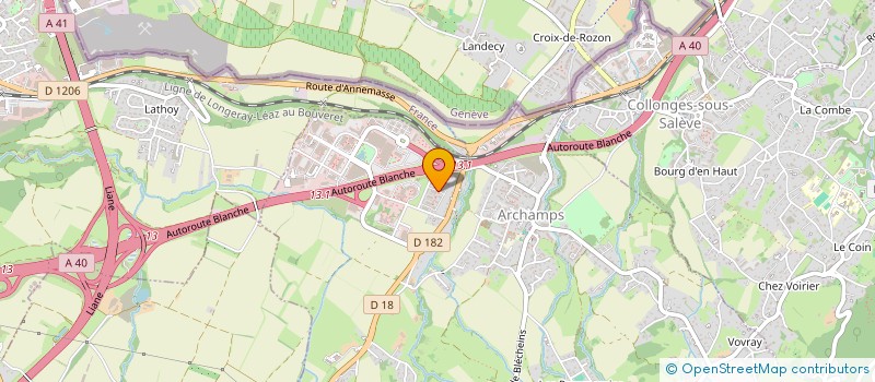 localisation de l'entreprise IMMOBILIERE DES TERRES BLANCHES  ARCHAMPS