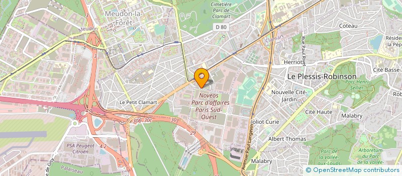 localisation de l'entreprise IMMOBILIERE DES TROPIQUES à CLAMART