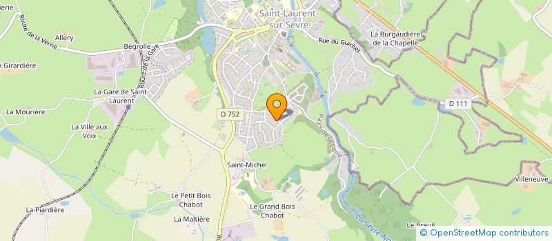 localisation de l'entreprise IMMOBILIERE DES VALLONS à SAINT-LAURENT-SUR-SEVRE