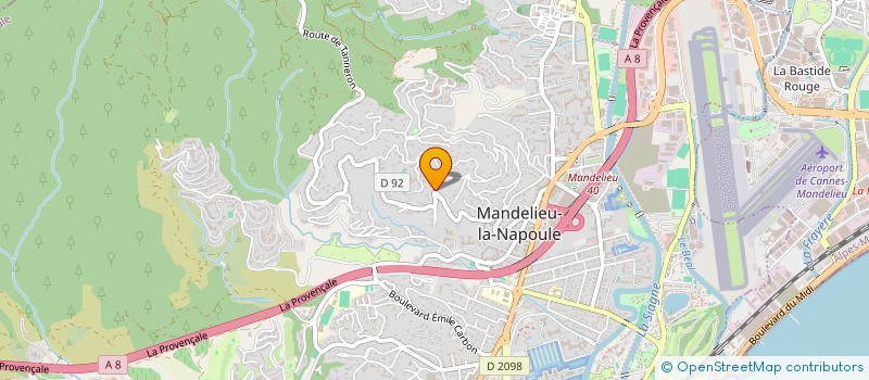 localisation de l'entreprise IMMOBILIERE DESENCLOS à MANDELIEU-LA-NAPOULE