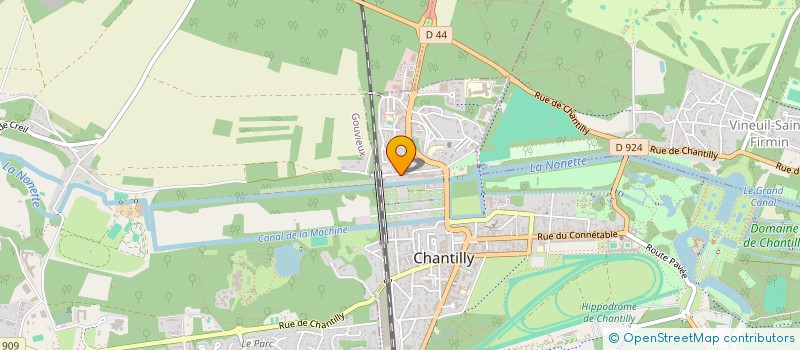 localisation de l'entreprise IMMOBILIERE DJM  CHANTILLY