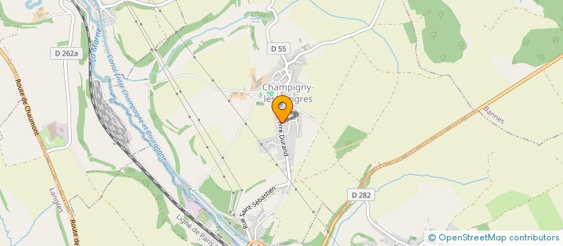 localisation de l'entreprise IMMOBILIERE DMO à CHAMPIGNY-LES-LANGRES