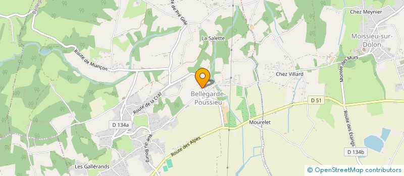localisation de l'entreprise IMMOBILIERE DP  BELLEGARDE-POUSSIEU