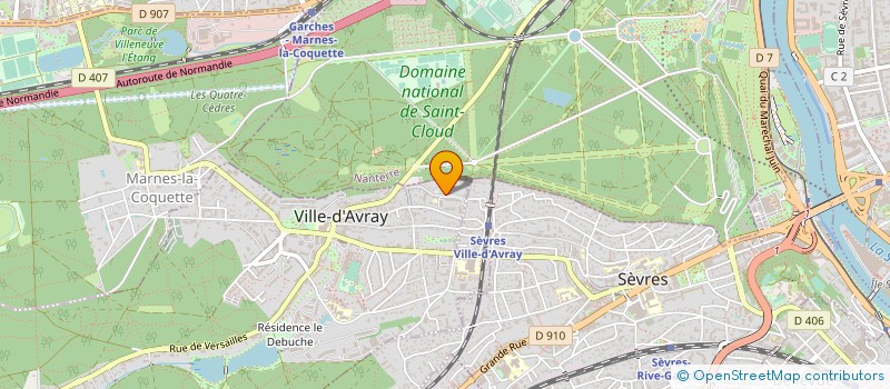 localisation de l'entreprise IMMOBILIERE DU 25 RUE PRADIER  VILLE-D'AVRAY