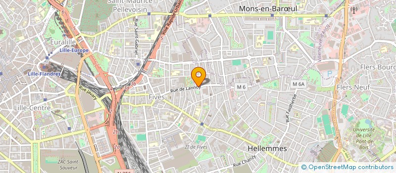 localisation de l'entreprise IMMOBILIERE DU 36 RUE DE L'ABREUVOIR à LILLE