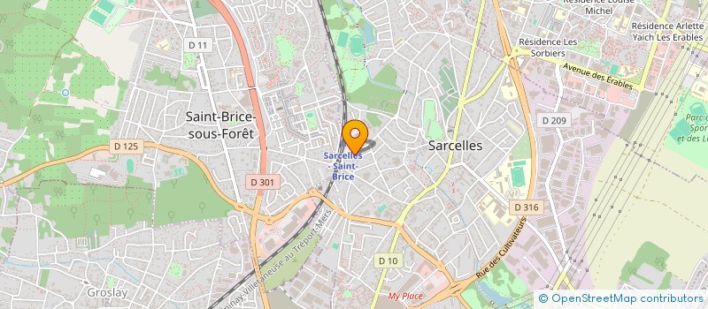 localisation de l'entreprise IMMOBILIERE DU 95 à ST BRICE SOUS FORET
