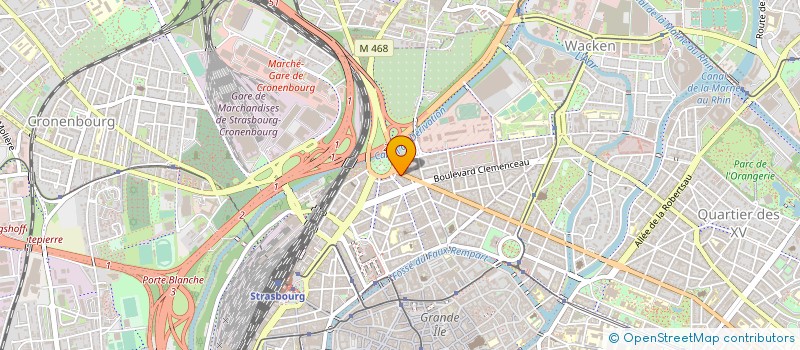 localisation de l'entreprise IMMOBILIERE DU BAS RHIN à STRASBOURG