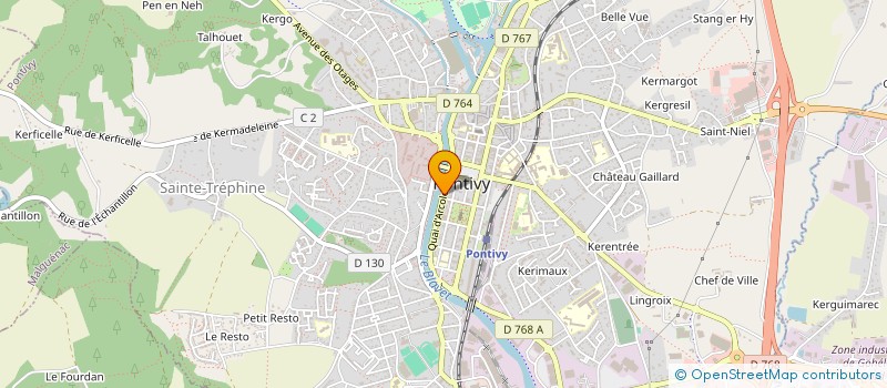 localisation de l'entreprise IMMOBILIERE DU BEL AIR  PONTIVY