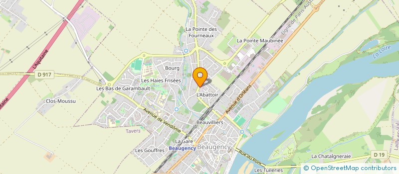 localisation de l'entreprise IMMOBILIERE DU BELIER  BEAUGENCY