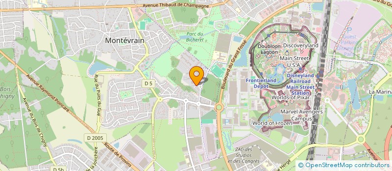 localisation de l'entreprise IMMOBILIERE DU BOIS DU LOSELET à MONTEVRAIN