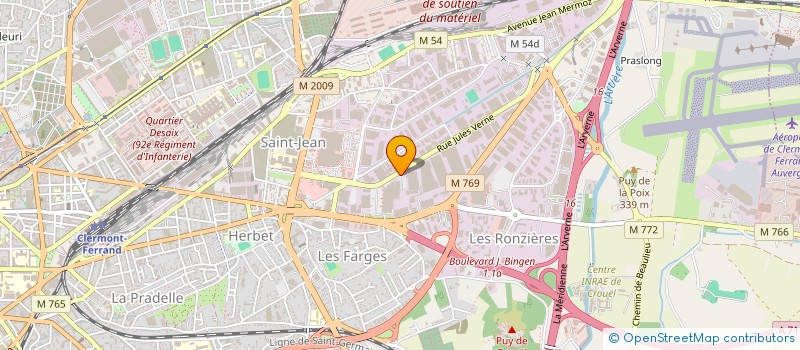 localisation de l'entreprise IMMOBILIERE DU BOURBON  CLERMONT-FERRAND