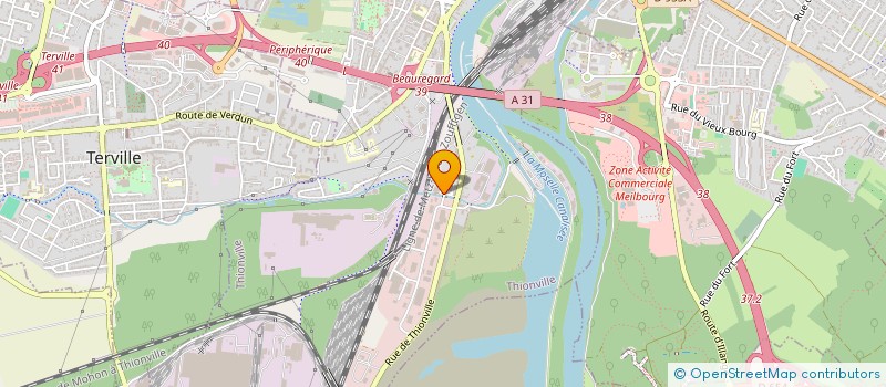 localisation de l'entreprise IMMOBILIERE DU CENTRE à THIONVILLE