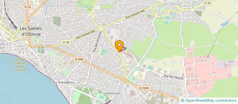 localisation de l'entreprise IMMOBILIERE DU CHATEAU à LES SABLES D'OLONNE