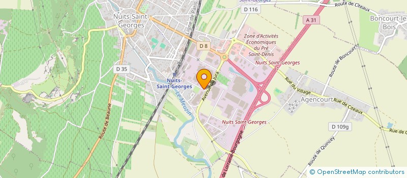 localisation de l'entreprise IMMOBILIERE DU COMTAT à NUITS-SAINT-GEORGES