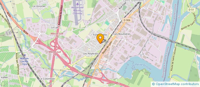 localisation de l'entreprise IMMOBILIERE DU GRAND MACONNAIS  MACON