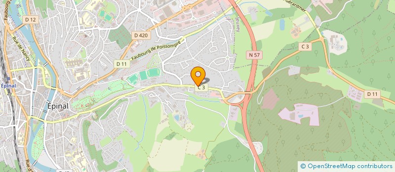 localisation de l'entreprise IMMOBILIERE DU HAMEAU DE RAZIMONT à EPINAL