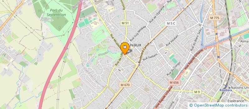 localisation de l'entreprise IMMOBILIERE DU HAUTMONT SARL à MOUVAUX