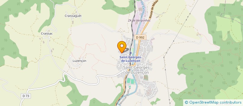 localisation de l'entreprise IMMOBILIERE DU LANGUEDOC  SAINT-GEORGES-DE-LUZENCON