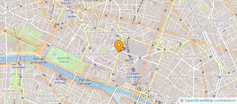 localisation de l'entreprise IMMOBILIERE DU LOUVRE  PARIS