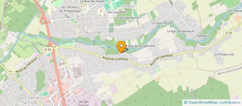 localisation de l'entreprise IMMOBILIERE DU MAZEL  VINEUIL