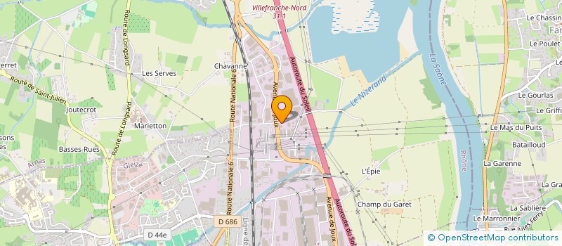 localisation de l'entreprise IMMOBILIERE DU MORGON  ARNAS