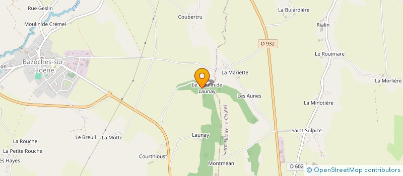 localisation de l'entreprise IMMOBILIERE DU MOULIN DE LAUNAY à BAZOCHES-SUR-HOENE