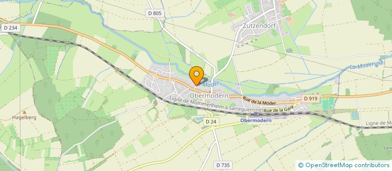 localisation de l'entreprise IMMOBILIERE DU MOULIN S.A.R.L. à OBERMODERN-ZUTZENDORF