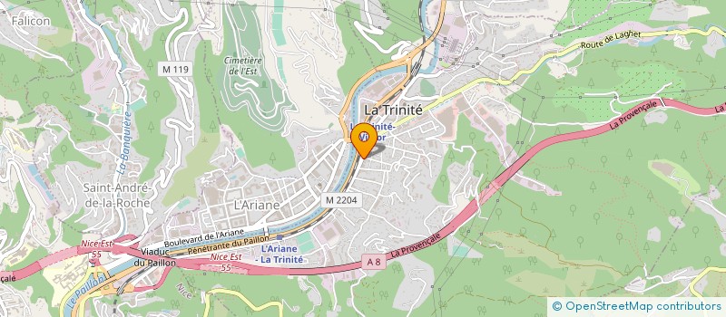 localisation de l'entreprise IMMOBILIERE DU PAYS NICOIS à LA TRINITE