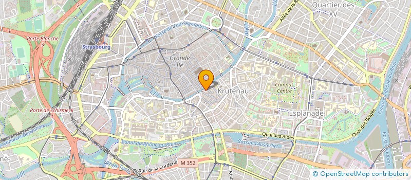 localisation de l'entreprise IMMOBILIERE DU RHIN à STRASBOURG