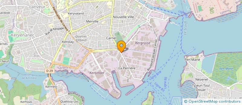 localisation de l'entreprise IMMOBILIERE DU ROHU  LORIENT