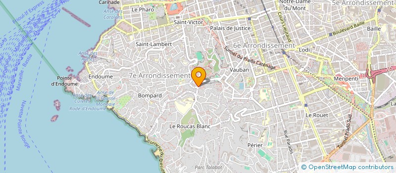 localisation de l'entreprise IMMOBILIERE DU ROUCAS BLANC  MARSEILLE