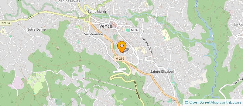 localisation de l'entreprise IMMOBILIERE DU SOLEIL  VENCE