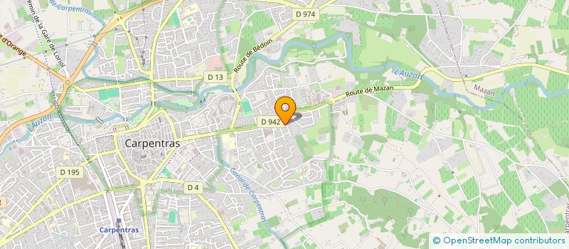 localisation de l'entreprise IMMOBILIERE DU SUD à CARPENTRAS