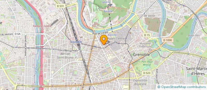 localisation de l'entreprise IMMOBILIERE DU SUD-EST MONTEUX CLAUDE ET CIE  GRENOBLE