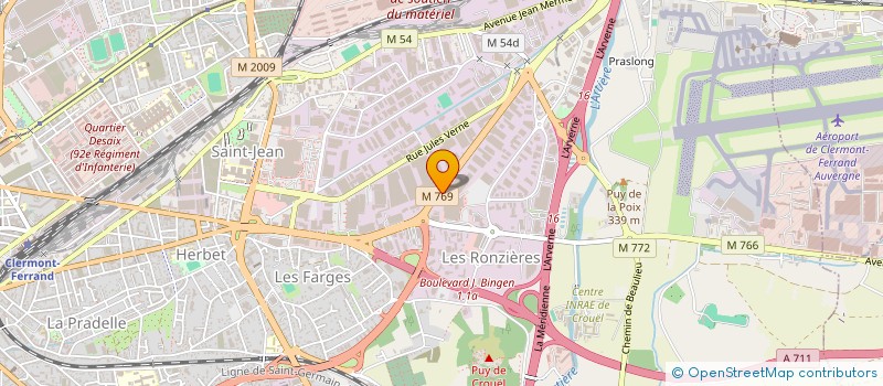 localisation de l'entreprise IMMOBILIERE DU VAL D'ALLIER  CLERMONT-FERRAND